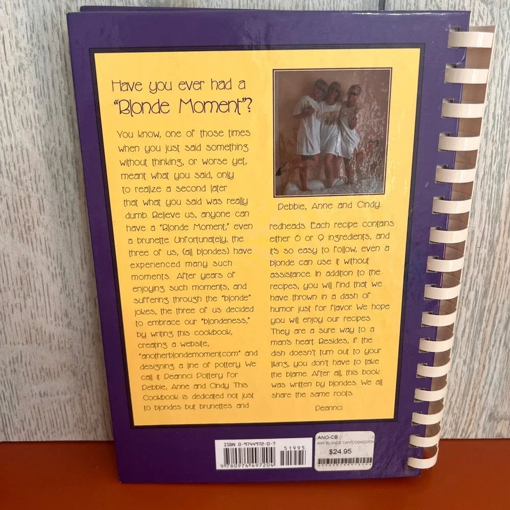 Any Blonde Can Cook Two Hundred 69 Ways To a Man's Heart Humor Cookbook 2004